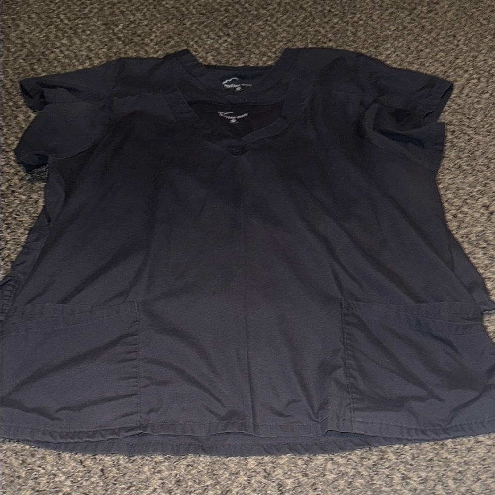 Grey Scrub Top